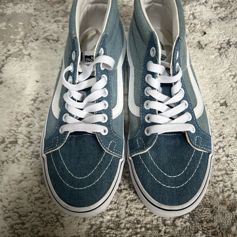 Blue and White Vans UNISEX